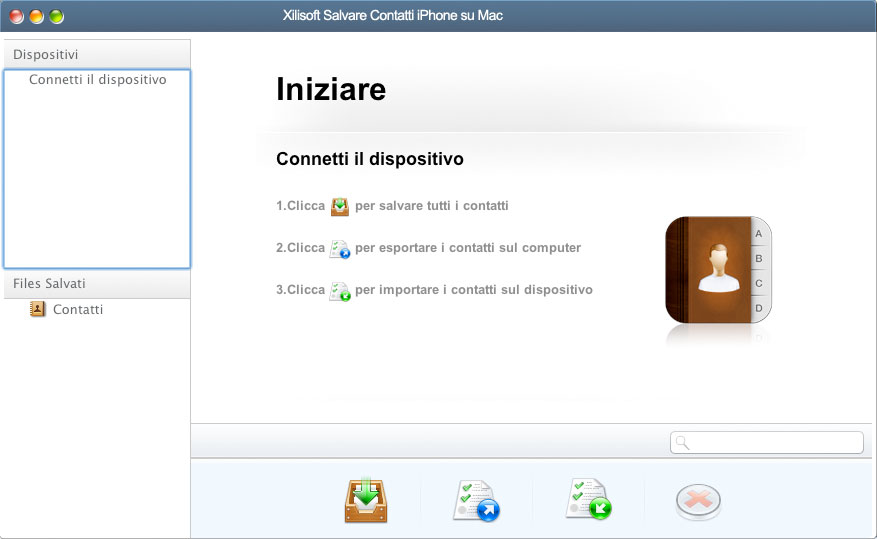 Xilisoft Salvare Contatti iPhone su Mac