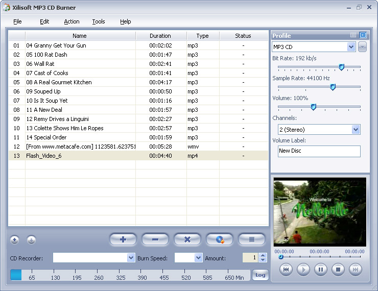 Xilisoft Masterizzatore CD MP3